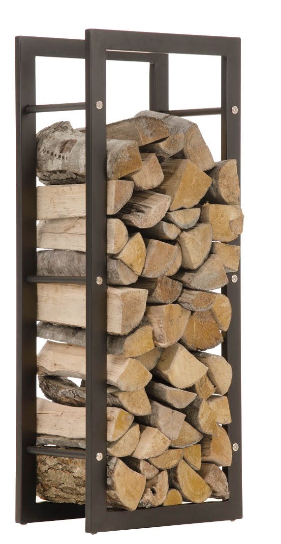 CLP Kaminholzregal Keri schwarz-matt, BxTxH:60x25x100 cm, für innen