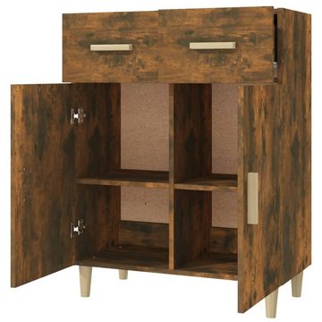 möbelando Kommode Torres (BxHxT: 69,5x89x34 cm), in Räuchereiche mit 2 Schubladen und 2 Türen