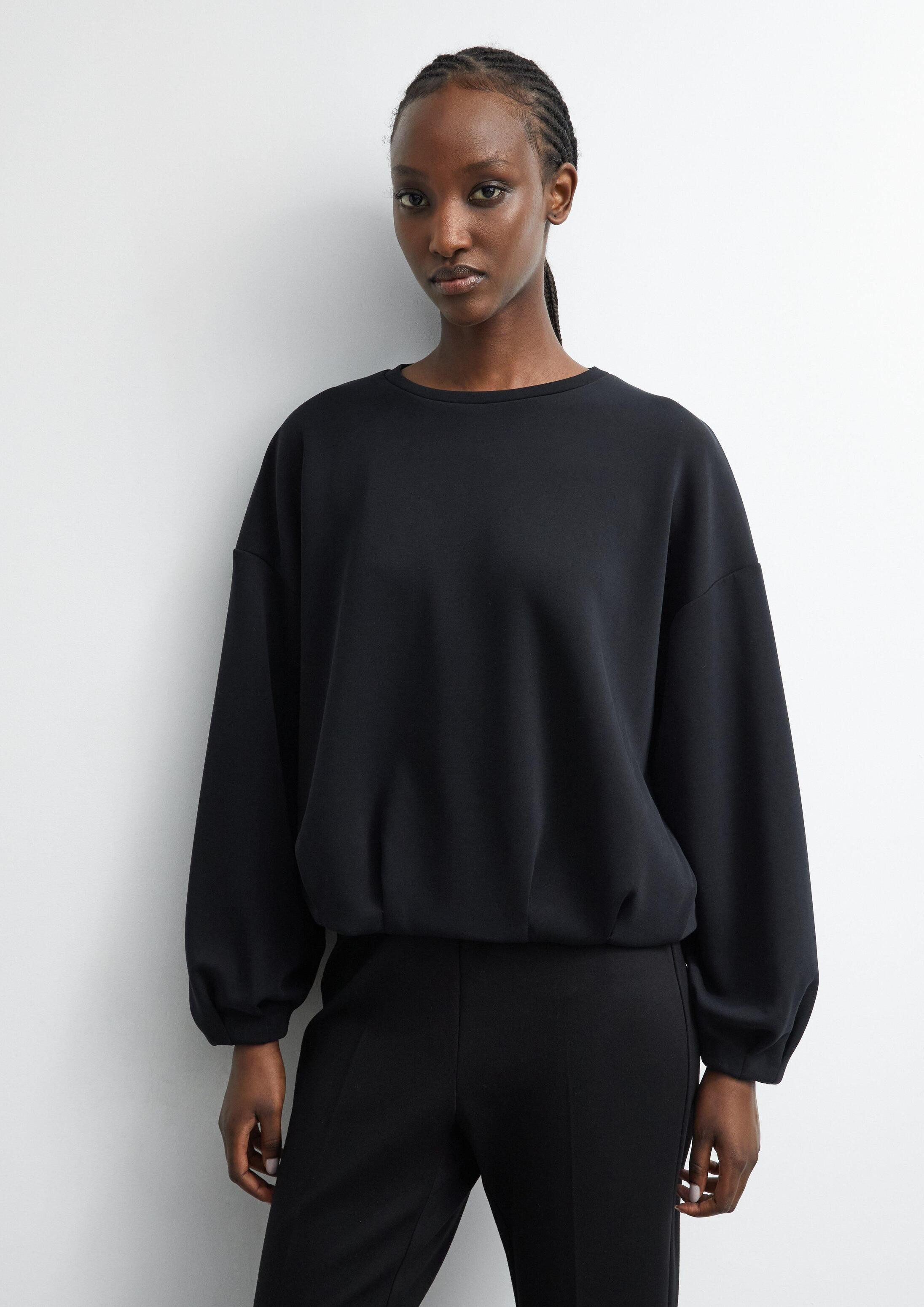 comma Sweatshirt Sweatshirt Weiches Sweatshirt mit Bubblehem