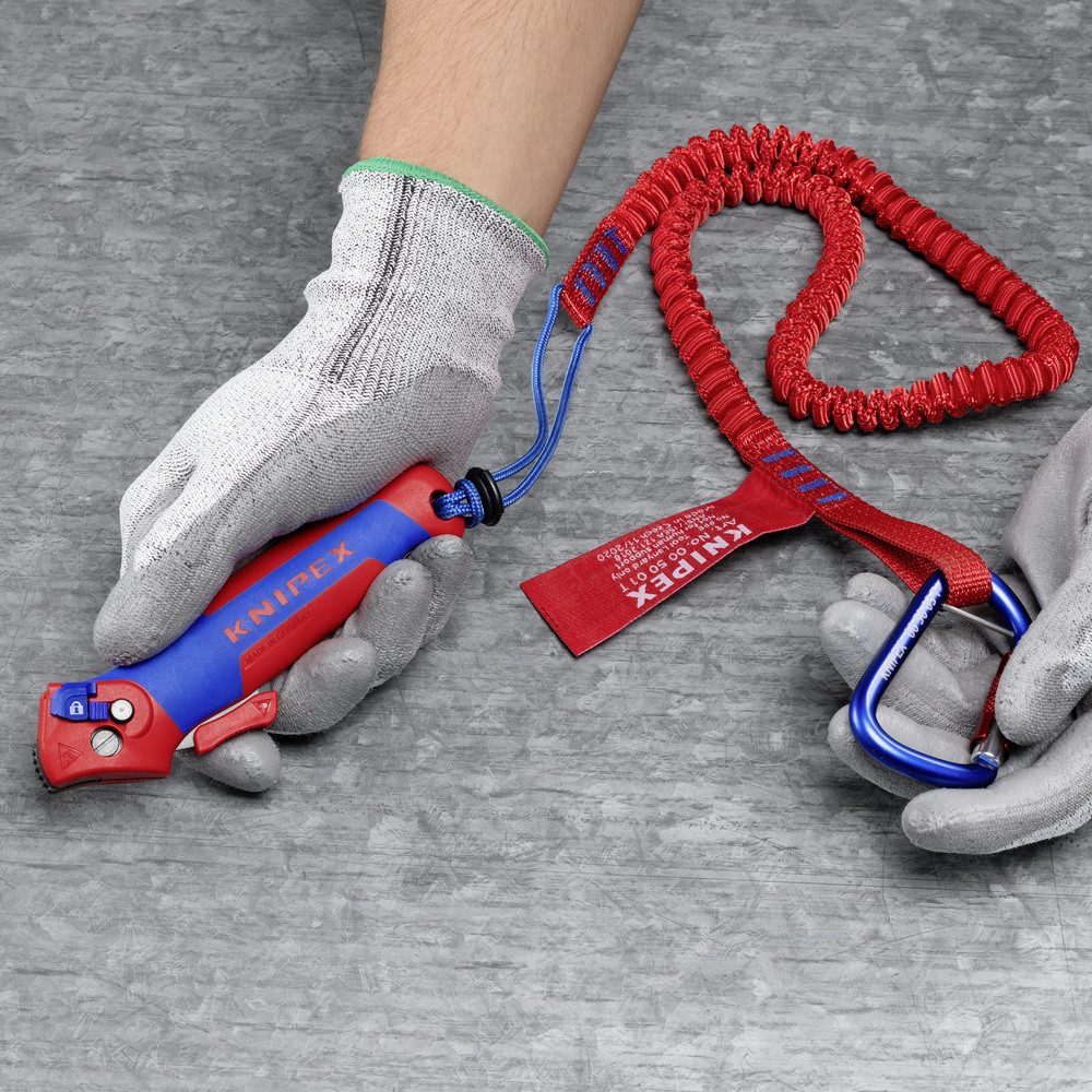 Knipex Kabelmesser Knipex 16 50 145 SB Abisoliermesser Geeignet für Rundkabel 7 mm (max