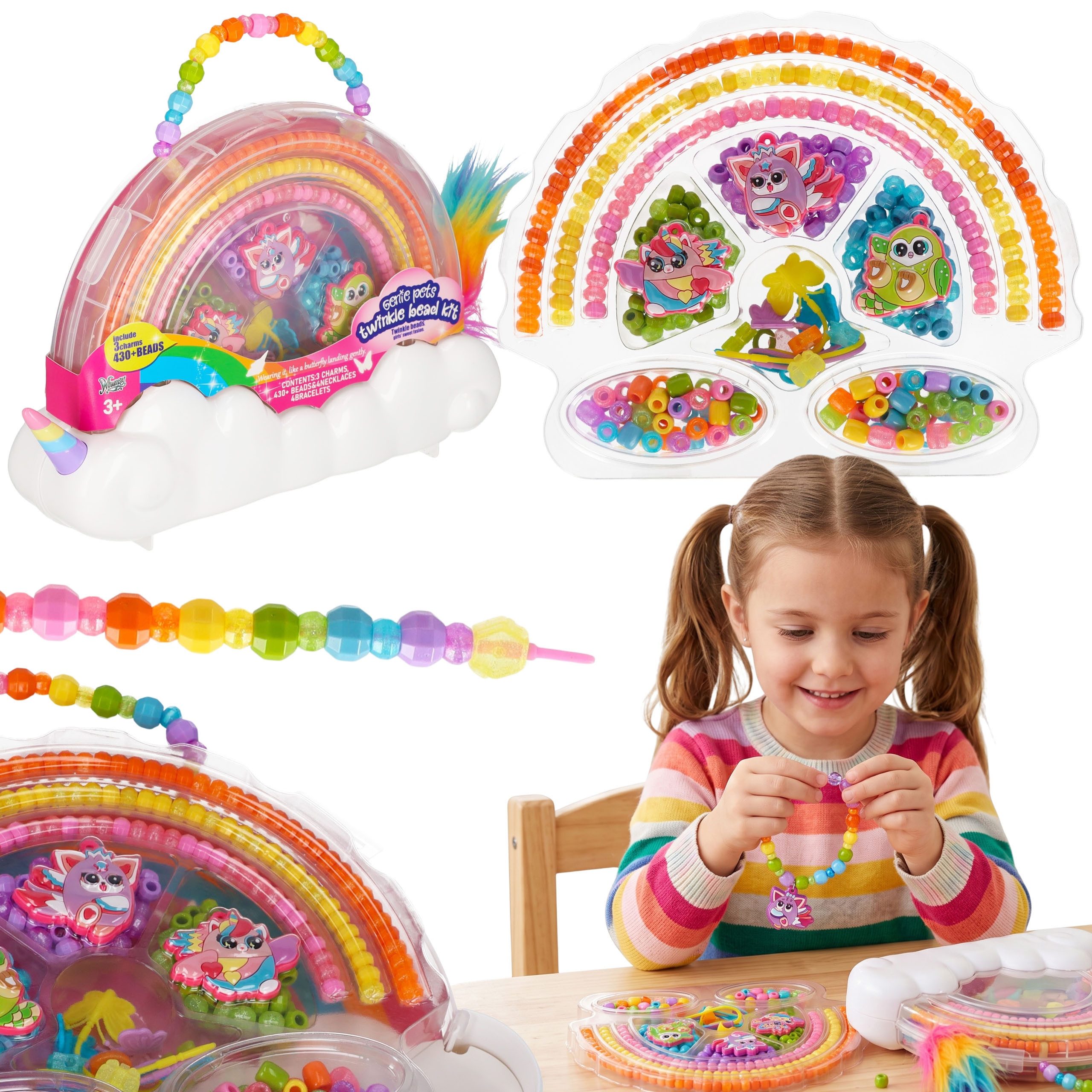 Sarcia.eu Kreativset Kreatives Perlenfädelset, DIY-Schmuck für Kinder ab 3 Jahren
