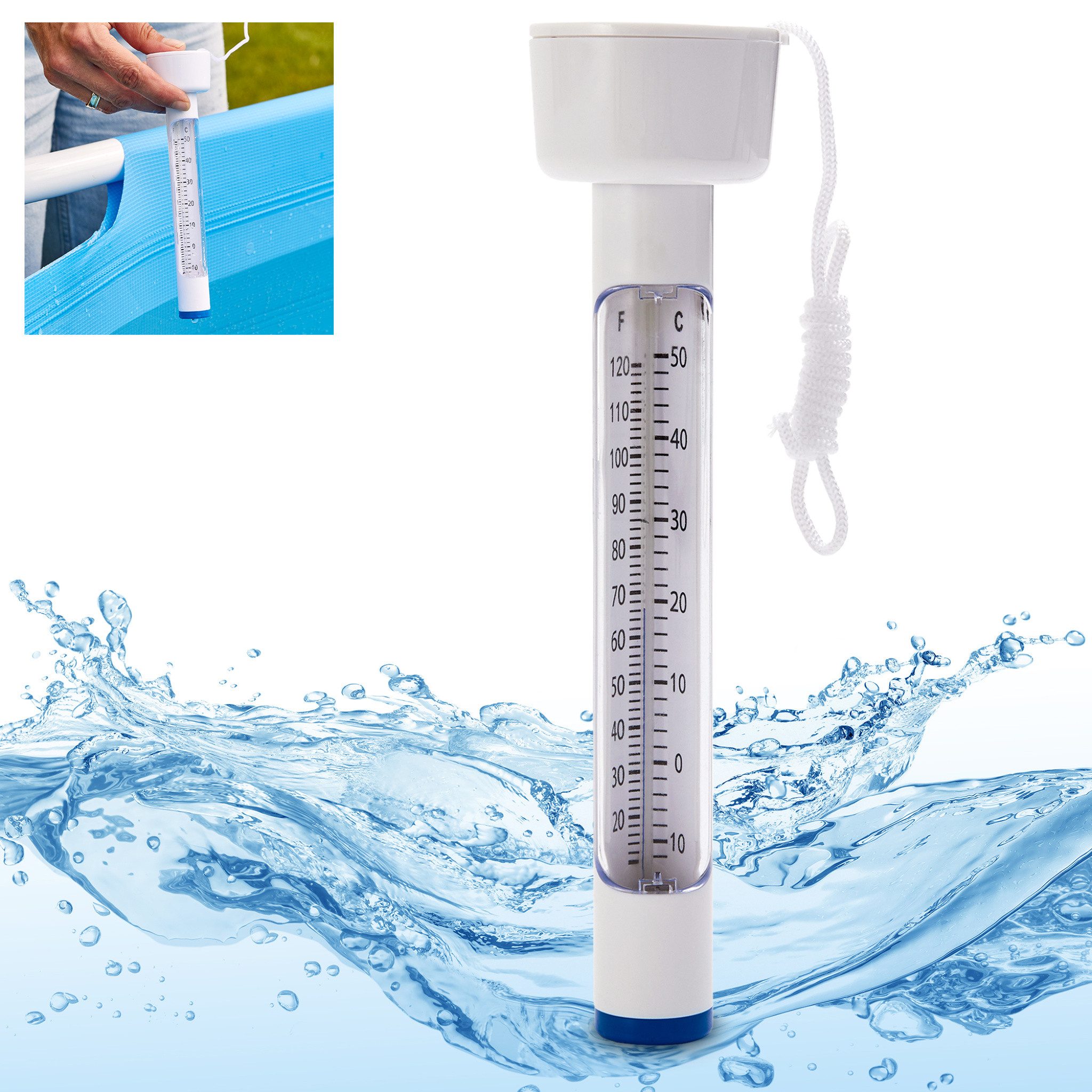 Badethermometer 060501 Celsius 0-50°C Fahrenheit 0-120°F