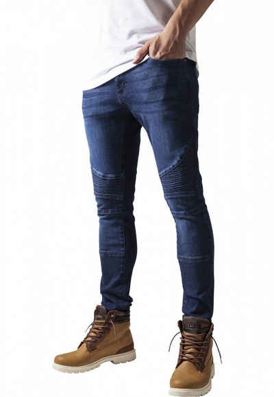 URBAN CLASSICS Slim-fit-Jeans Biker Jeans Jeanshose mit Stretch