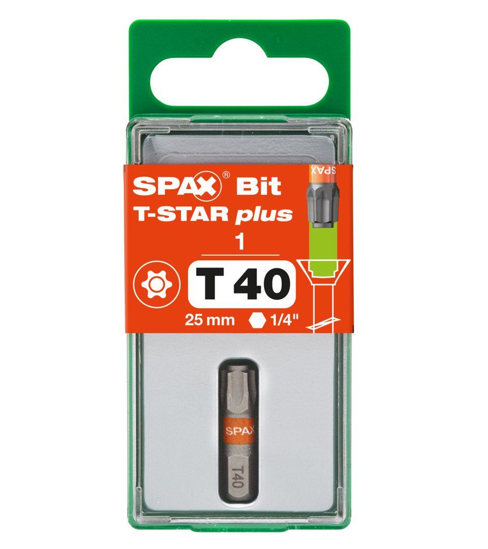 SPAX Bit-Set Spax plus Schrauberbit T40 T-STAR