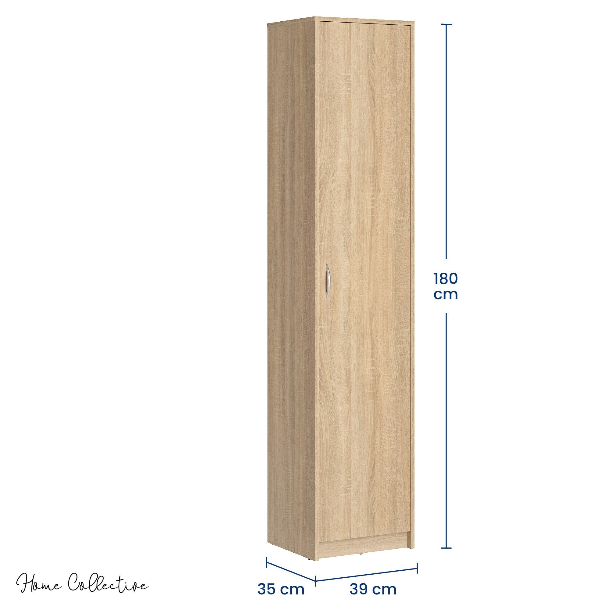 Home Collective Regal mit 5 Ebenen Aktenschrank mit 4 Einlegeböden und 1 Tü günstig online kaufen