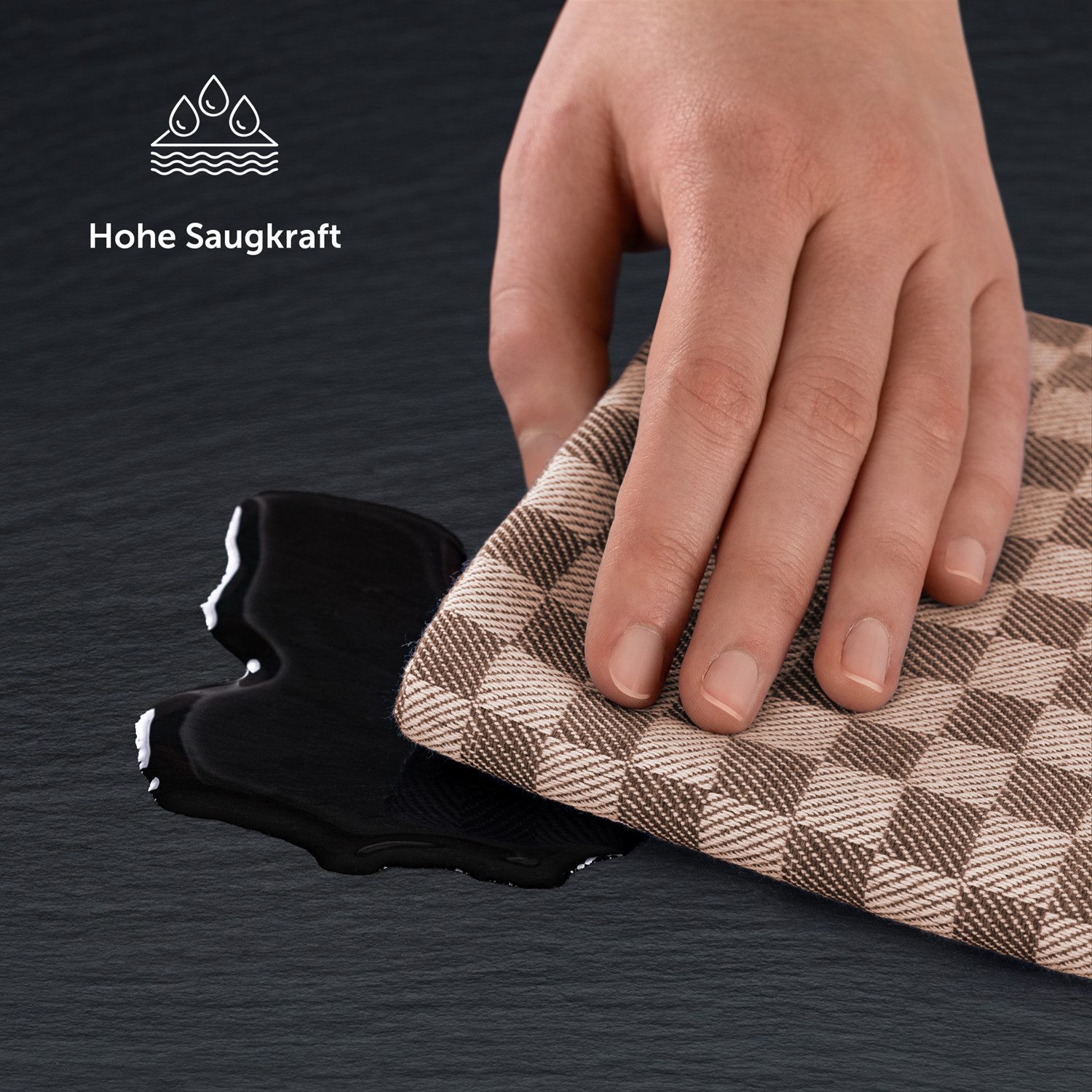 Blumtal Geschirrtuch Premium Geschirrhandtücher in 50 x 70 cm, (Set, 5-tlg., 5, 10 oder 20 Geschirrtücher), 100% Baumwolle, Oeko-TEX® Zertifiziert – Bild 5 von 5