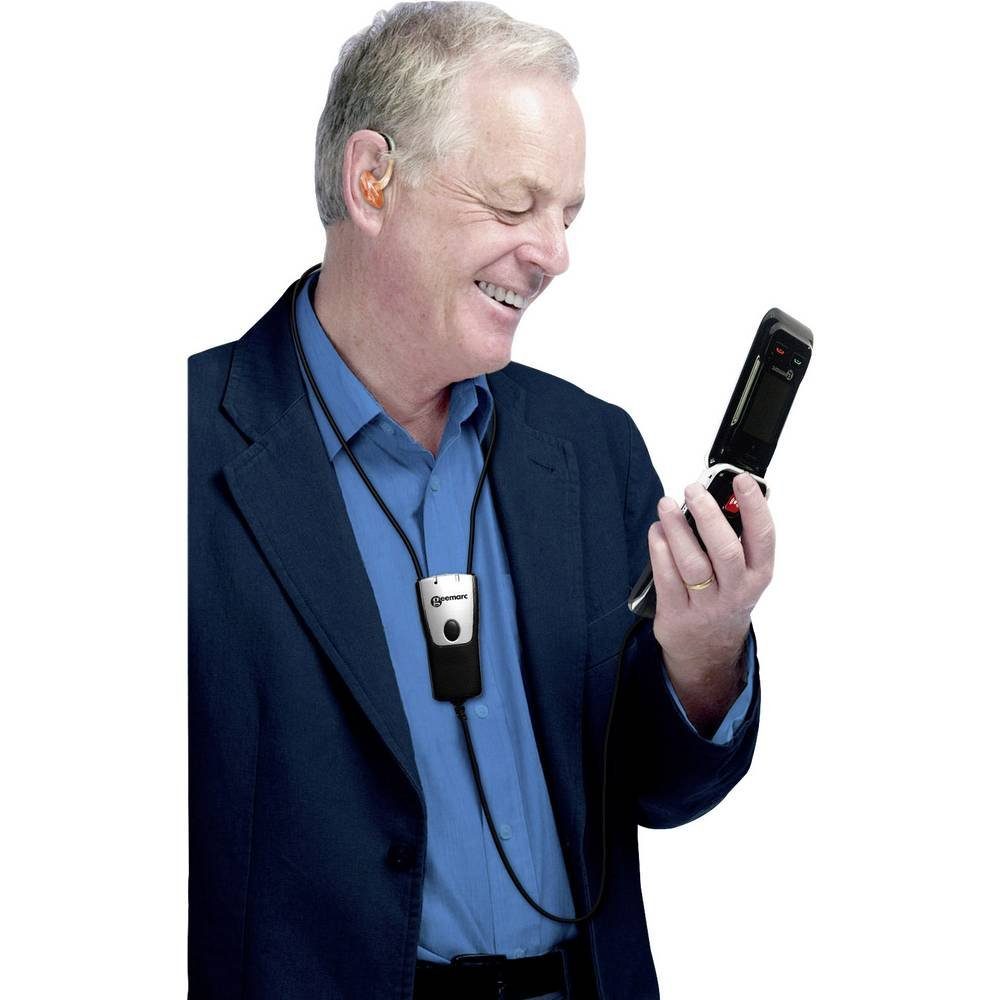 Geemarc Induktionsschleife CLILOOPX-V3_BLK_I Seniorentelefon (für Hörgeräte kompatibel)