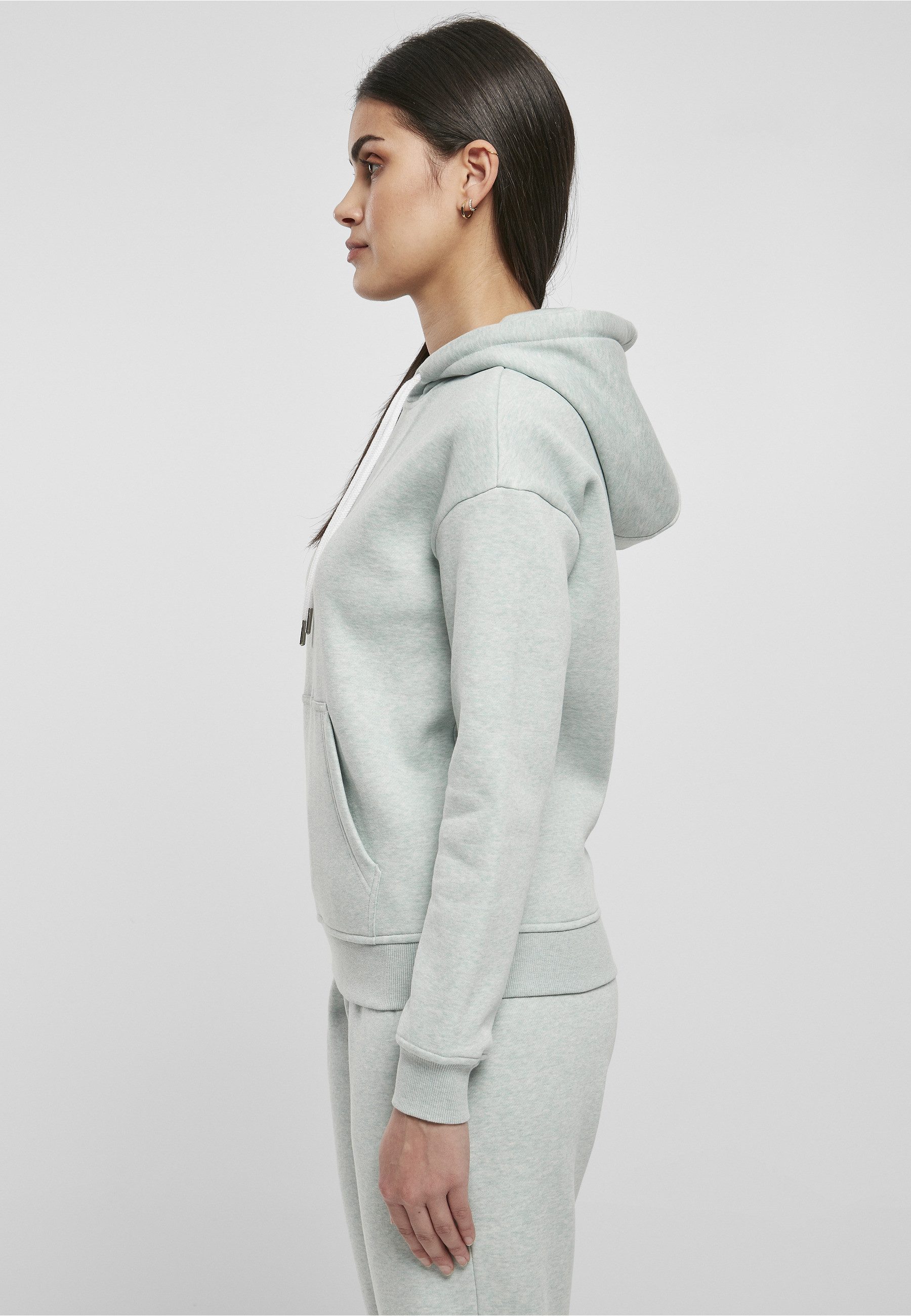 URBAN CLASSICS Hoodie Urban Classics Damen Ladies Color Melange Hoody (1-tlg)