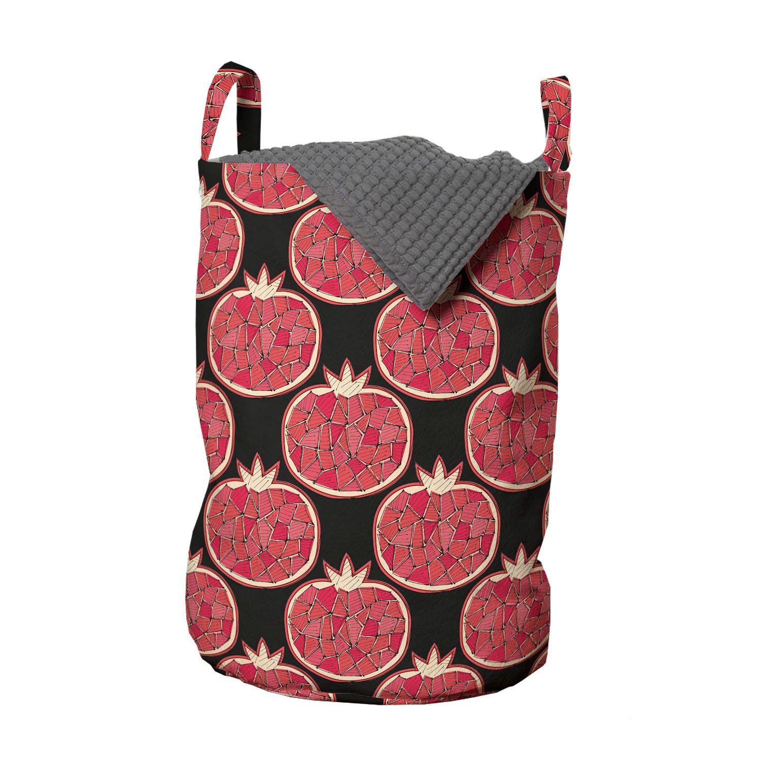 Wäschekorb Waschsalons, für Mosaik-Frucht Abakuhaus Granatapfel Wäschesäckchen mit Kordelzugverschluss Griffen