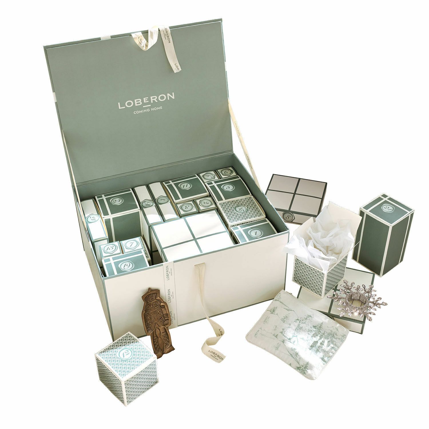 Mirabeau Календарі LOBERON Календарі 2025 Calavira weiß/grün (kein Set)