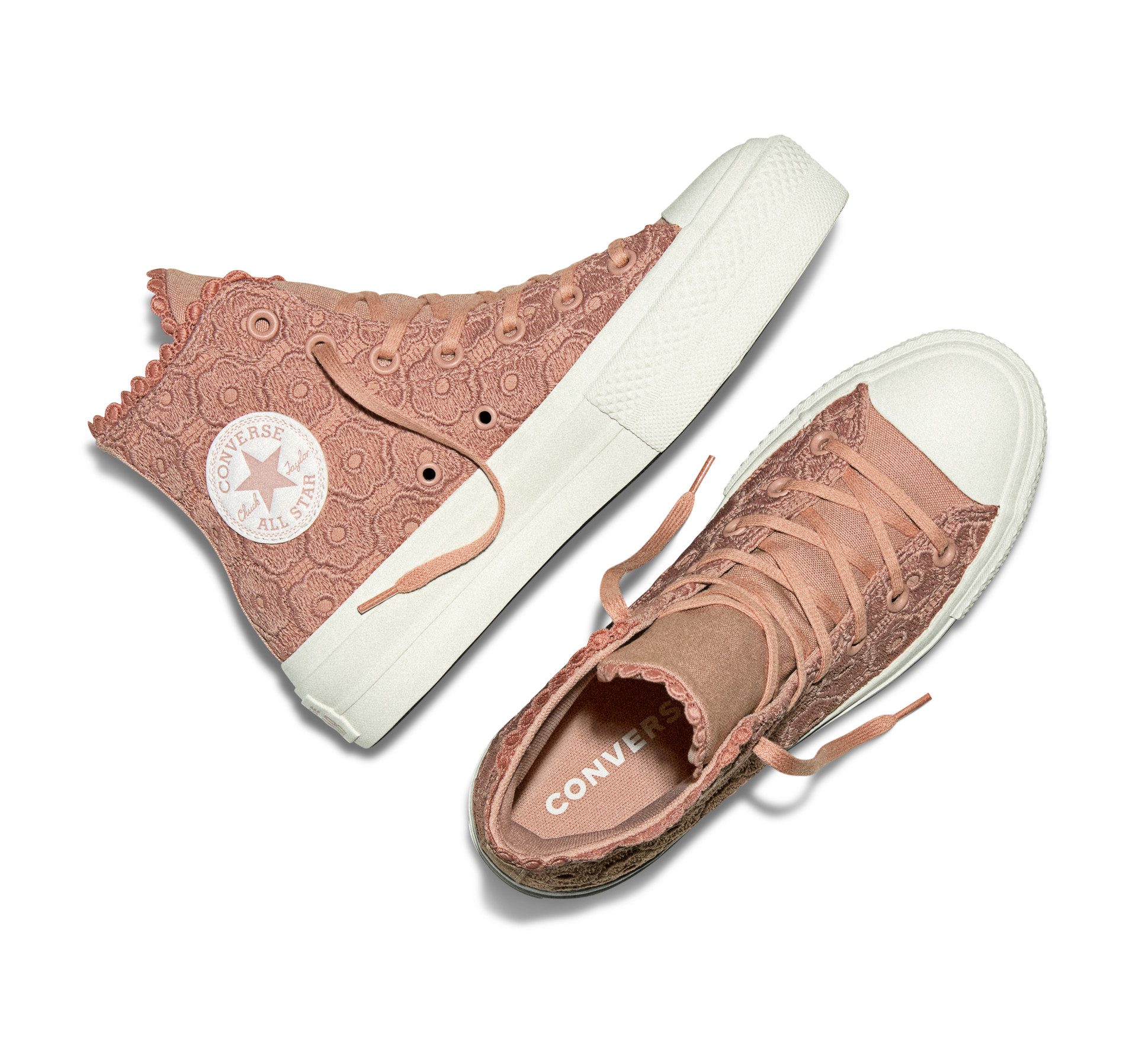 Converse CHUCK TAYLOR ALL STAR LIFT PLATFORM CROCHET Sneaker für sportlichen Look im Alltag, sportlicher Stil, mit Schnürung – Bild 4 von 5