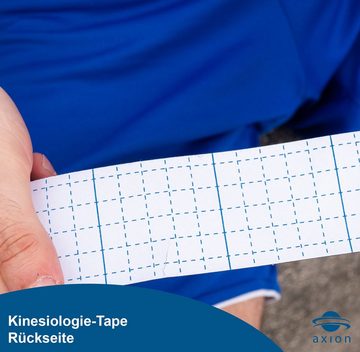 Axion Kinesiologie-Tape PRECUT, 20 vorgeschnittene Sport Tapes 25 x 5 cm - in schwarz (2-St., Physio-Tape optimal für Sport) wasserfest, hautfreundlich, elastisch, Kinesio-Tapes selbstklebend