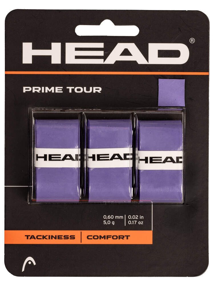Head Griffband Overgrip Prime Tour 0.6 mm (Komfort, Griffigkeit) violett 3er