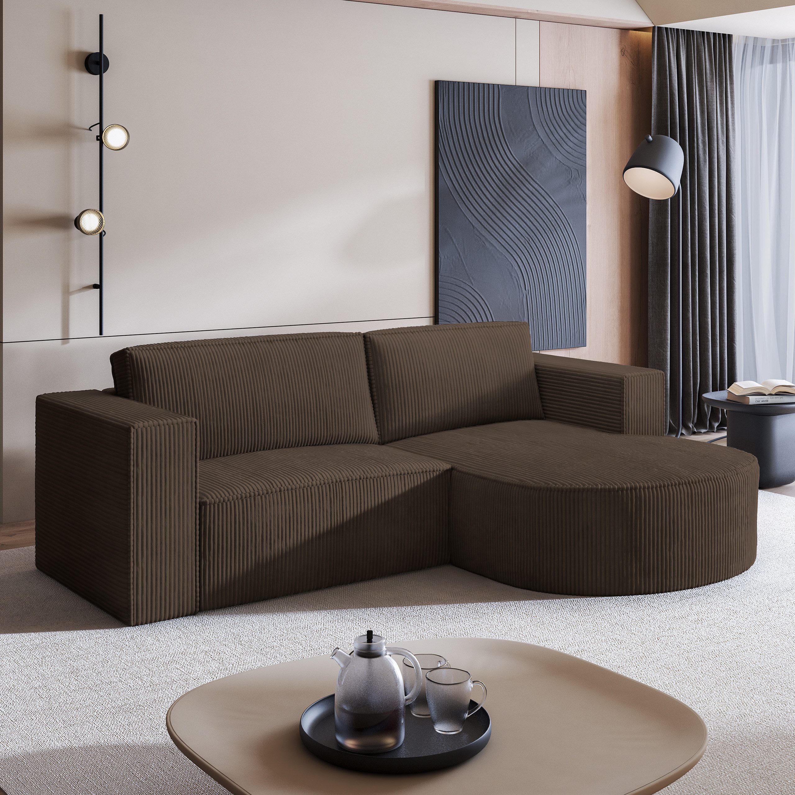 Masseno Ecksofa SORELA mit Schlaffunktion L-Form, günstig online kaufen