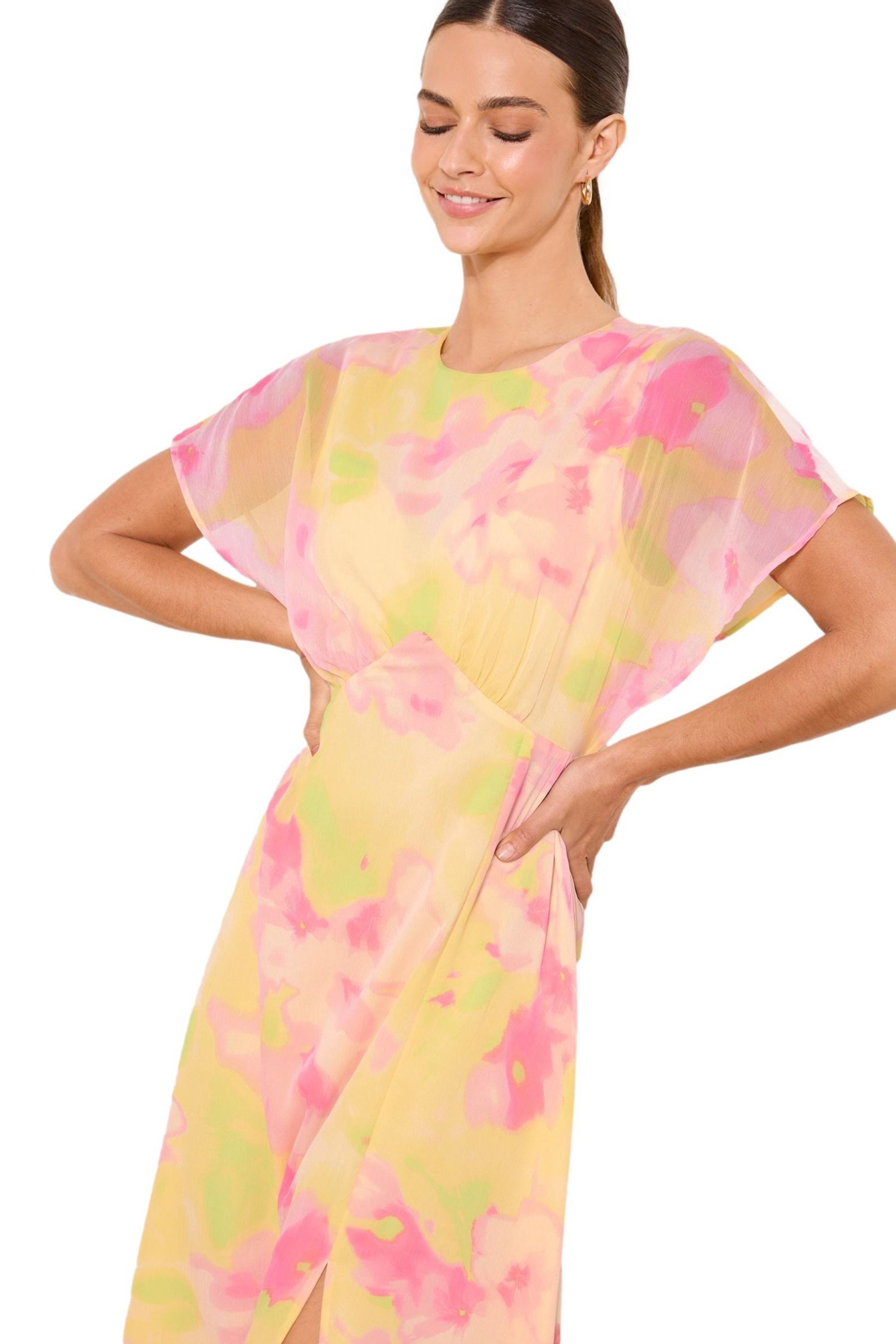 LIPSY Midikleid Geblümtes Midikleid aus Webmaterial, Regular (1-tlg)