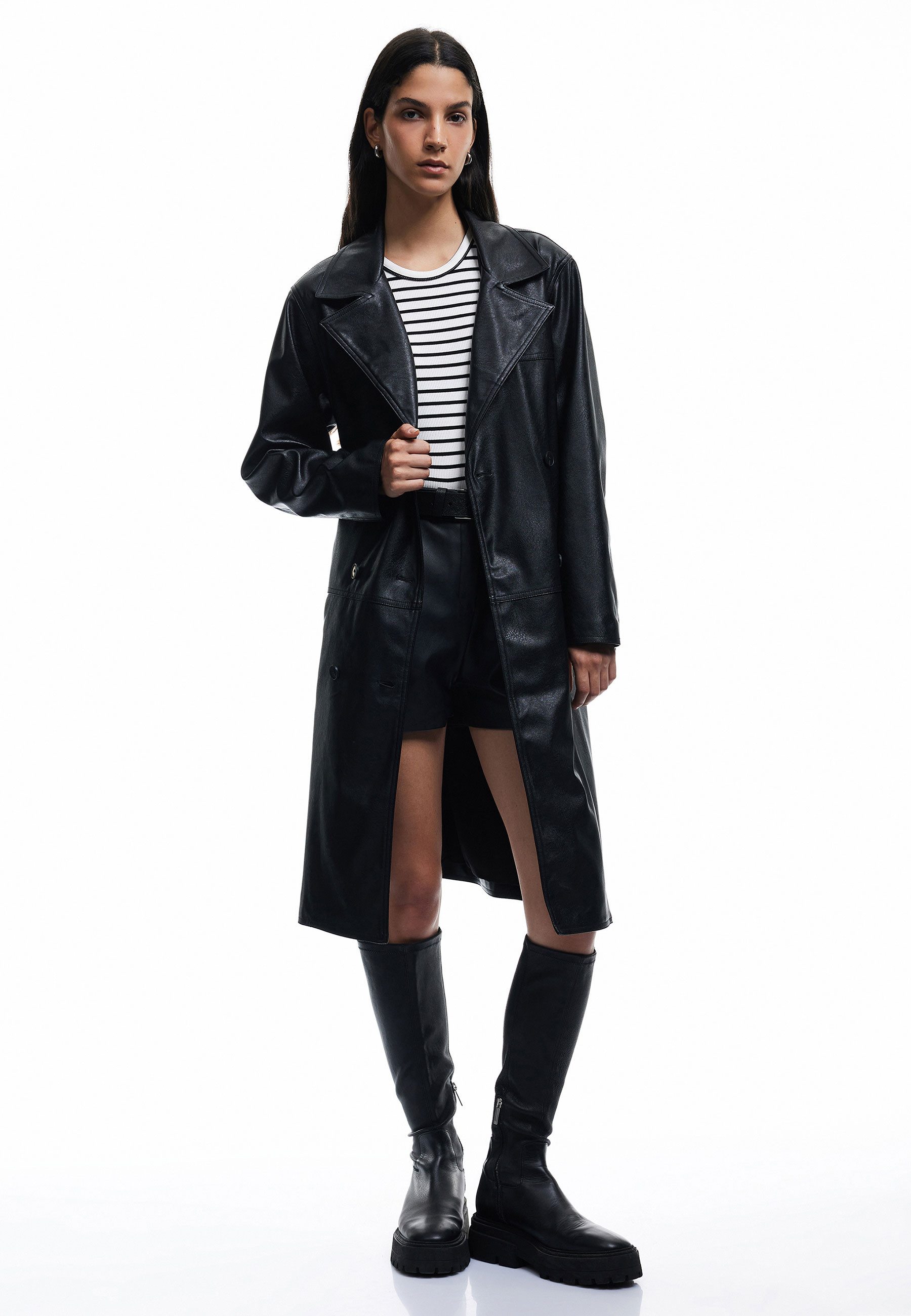 Koton Trenchcoat Regular Mit Bauchgurt Trenchcoat