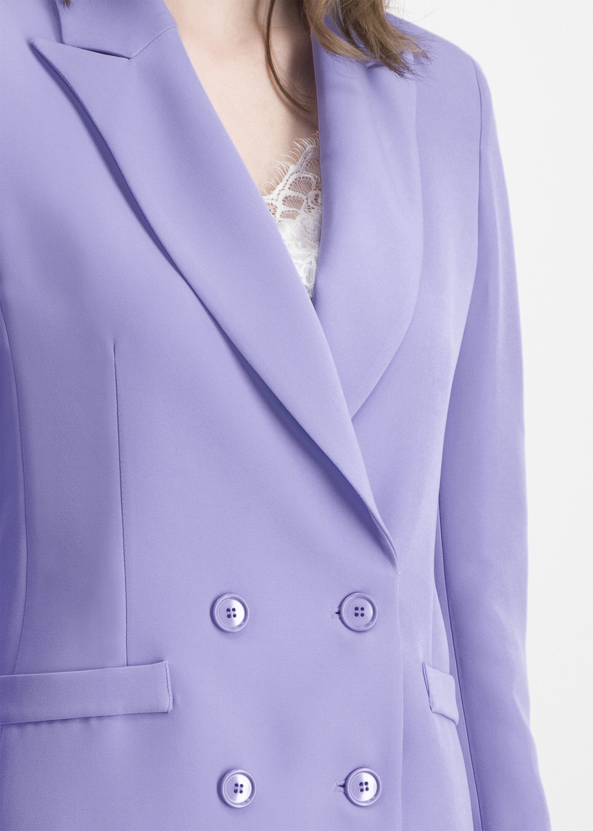Nicowa long blazer CORNOVA with lapel collar