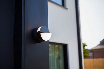 LUTEC LED Außen-Wandleuchte EKLIPS, LED fest integriert, verstellbar