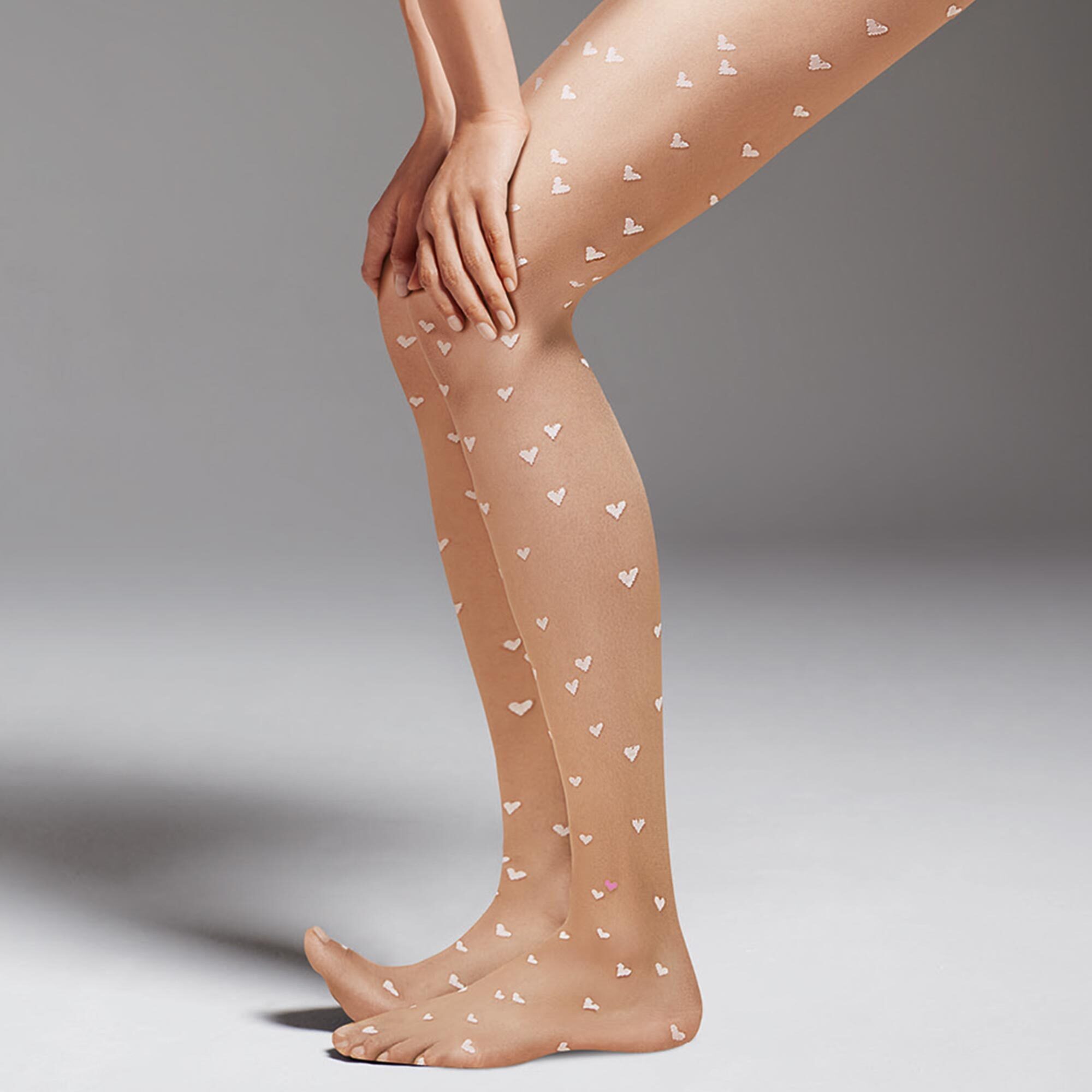 Hudson Strumpfhose Love 0 DEN (1 St) Strumpfhose mit Herz-Muster günstig online kaufen