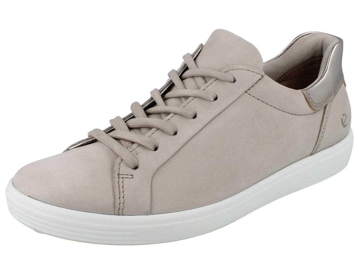 Ecco ECCO Soft 7 W Damen Sneaker beige gold Nubukleder - Größe: 38 Schnürschuh