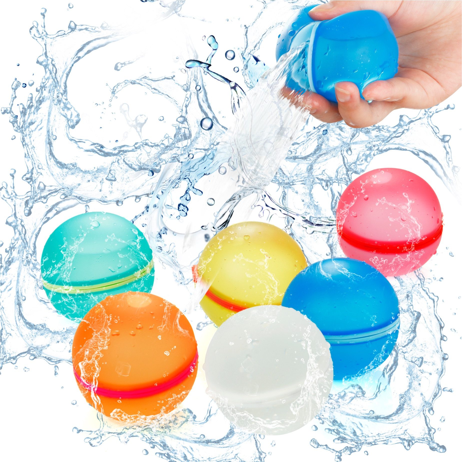 goKidsy Badespielzeug 6x Wiederverwendbare Wasserbomben - günstig online kaufen