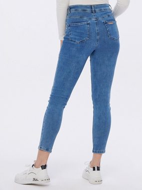 Christian Materne Skinny-fit-Jeans Denim-Hose figurbetont mit Paillettenverzierung