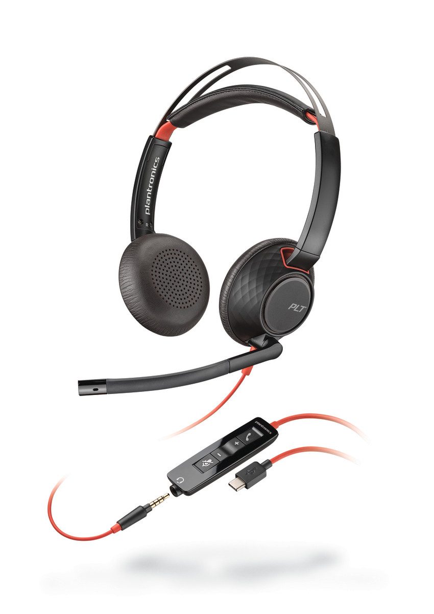 Polycom Poly Headset Blackwire C5220 Stereo USB-C/A & 3,5 PC-Headset