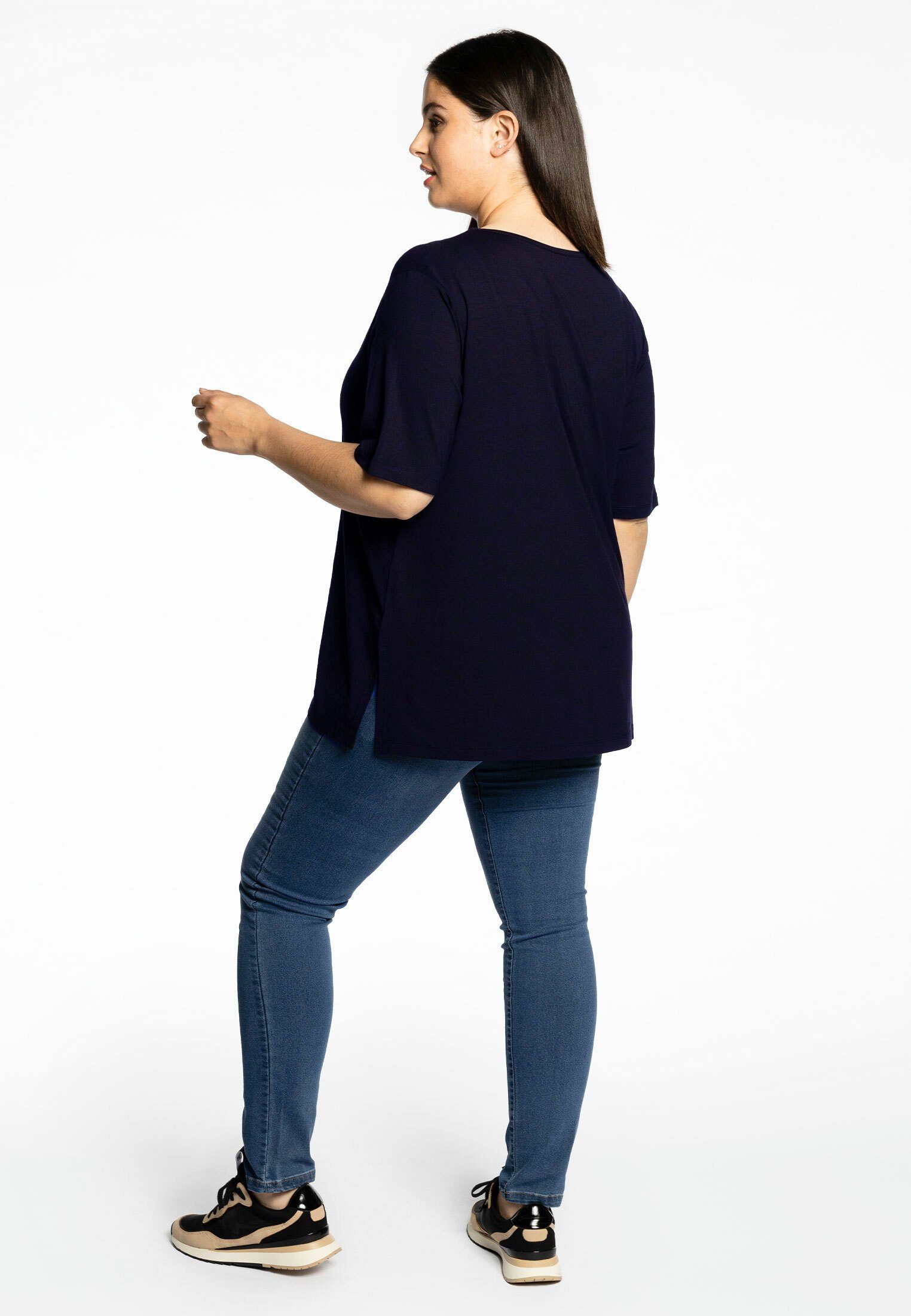 YOEK Langarmshirt Damen T-Shirt Große Größen