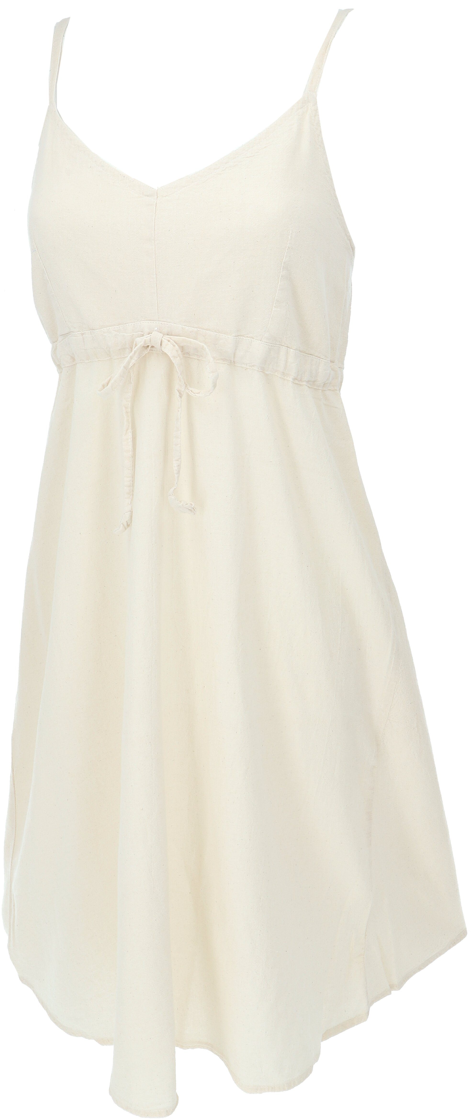 Guru-Shop Midikleid Einfarbiges Casual Trägerkleid, Baumwoll.. günstig online kaufen