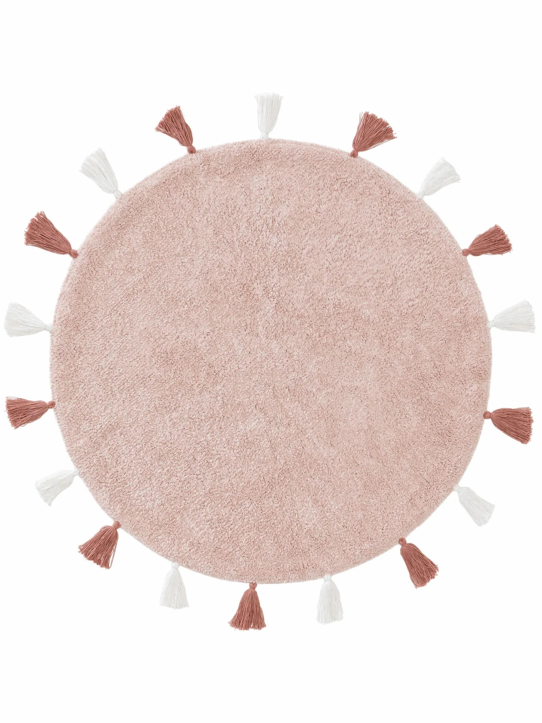 benuta Kinderteppich Malu, rund, Höhe: 6 mm, Kunstfaser, Berber, Ethno-Style, Wohnzimmer