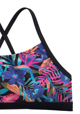 Bench. Bustier-Bikini Pitch Kids mit trendigem Dschungeldruck