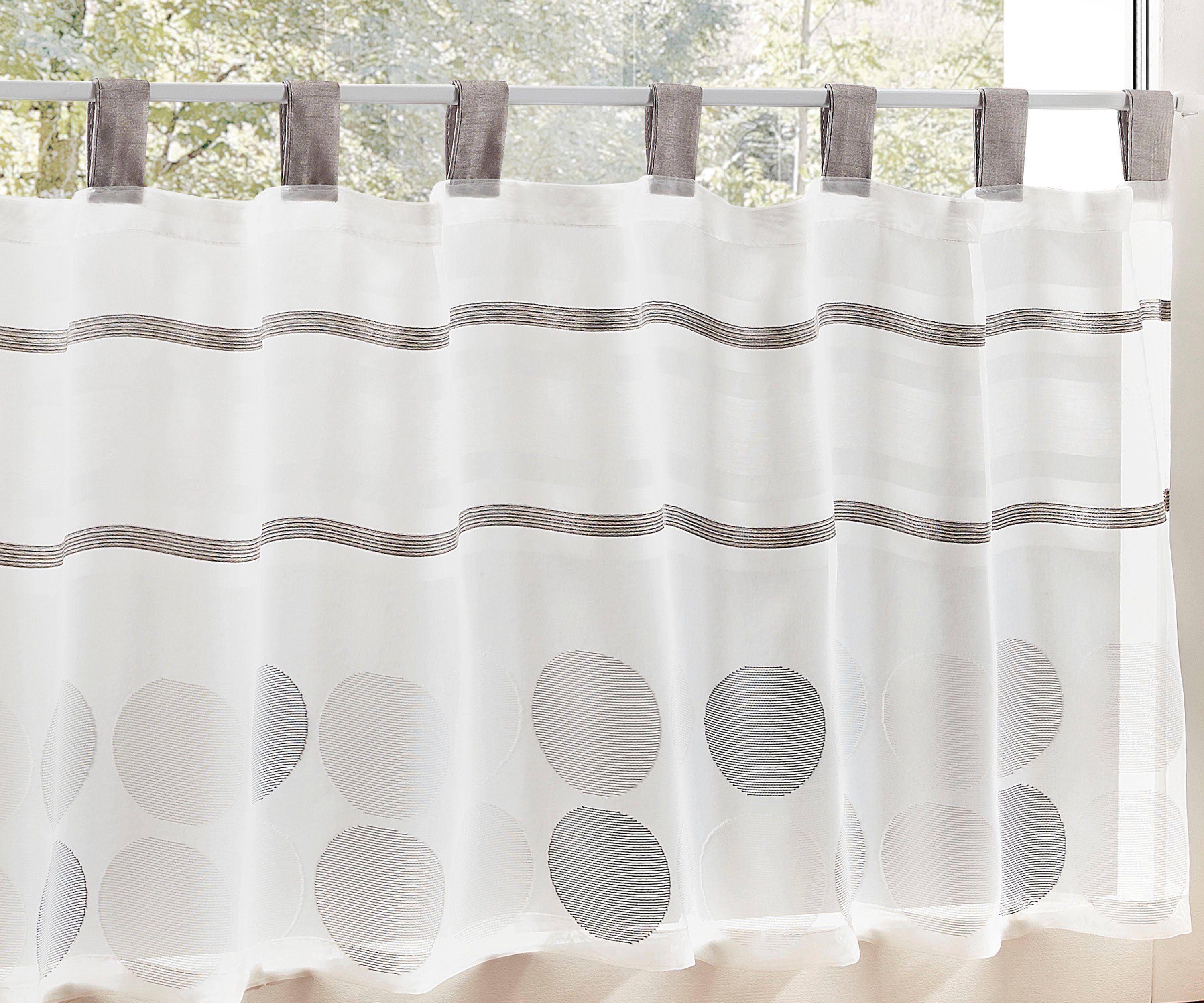 decolife Scheibengardine »Malie«, (1 St.), HxB: 45x140, Scheibengardine mit günstig online kaufen