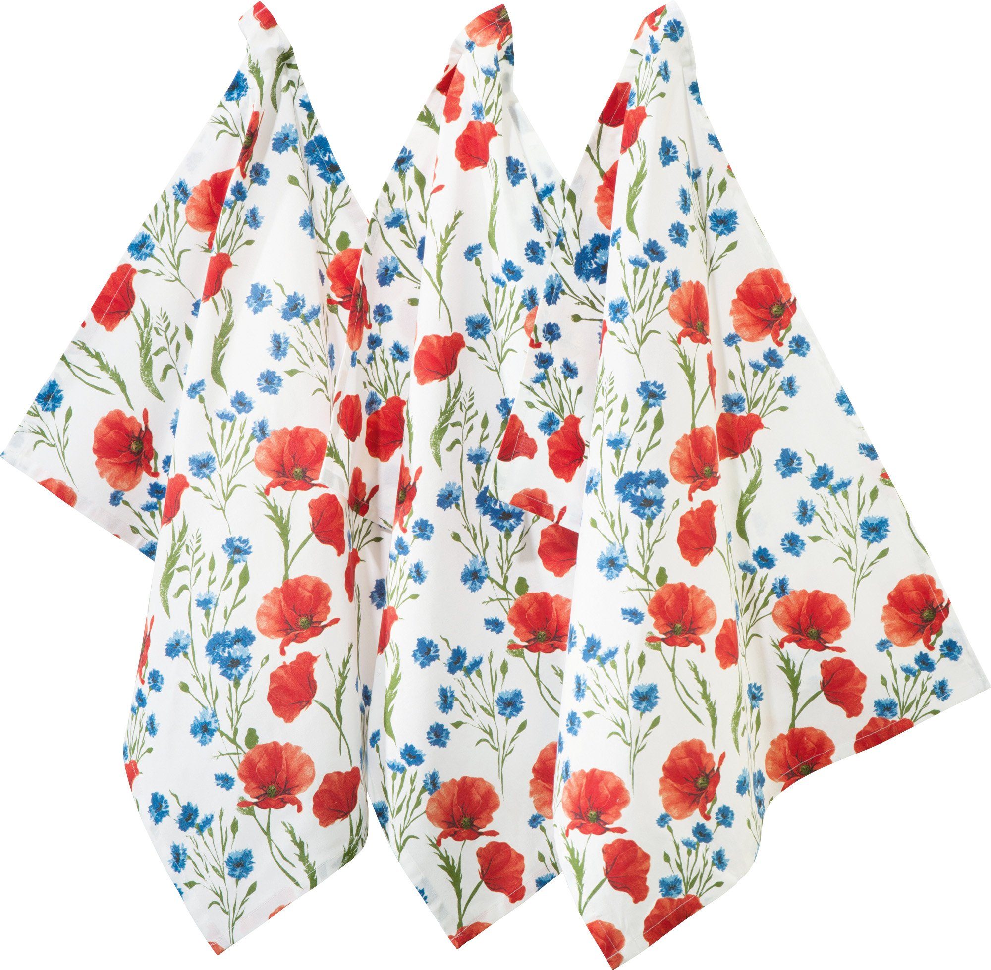REDBEST Geschirrtuch Geschirrtuch 3er-Pack, Baumwolle Blumen günstig online kaufen