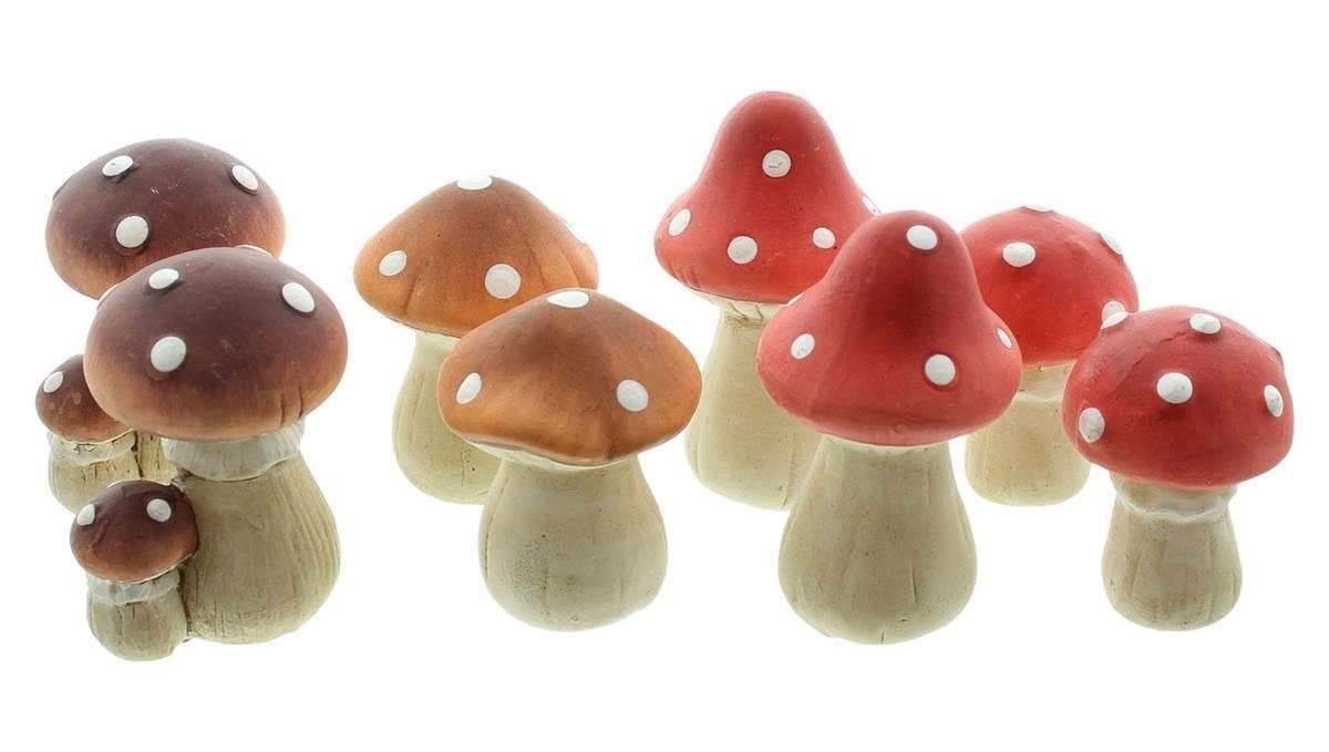 Home-trends24.de Dekofigur Pilz Fliegenpilz Herbstfigur Pilze günstig online kaufen