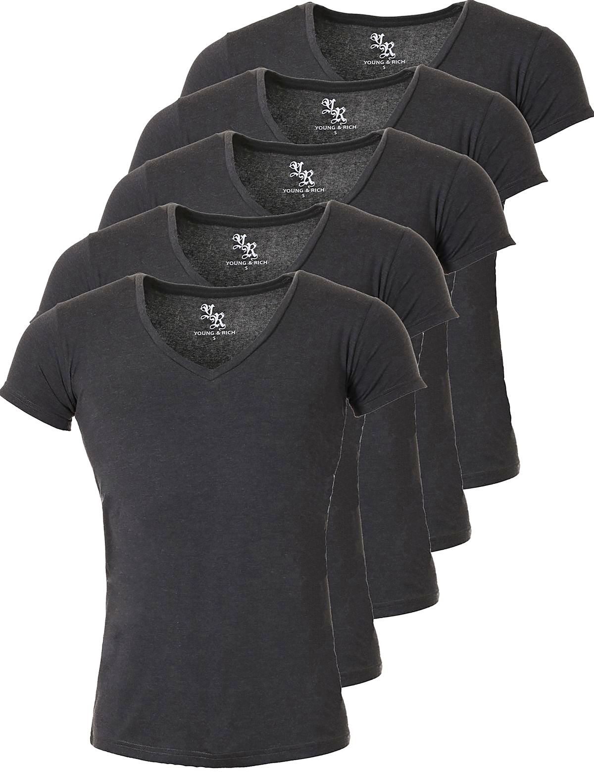 Young & Rich T-Shirt Herren Uni günstig online kaufen
