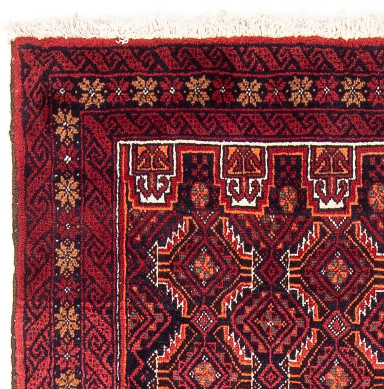 Wollteppich Belutsch Durchgemustert 170 8 cm, Handgeknüpft Rosso morgenland, mm, x rechteckig, Höhe: 94