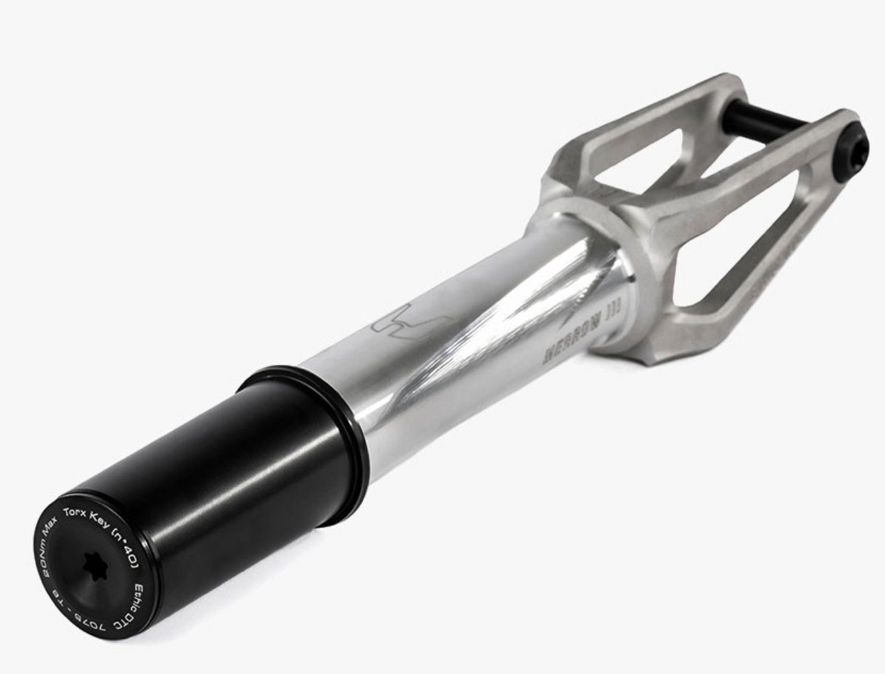 Ethic DTC Stuntscooter Ethic DTC Merrow V3 Stunt-Scooter Gabel HIC 222g Raw Silber