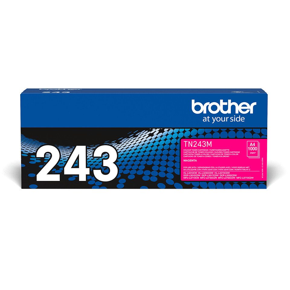 Brother Toner TN-243M Magenta (ca. 1000 Seiten) Tintenpatrone