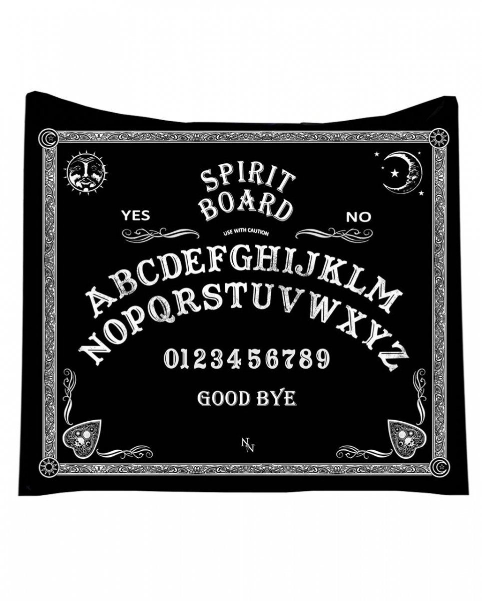 als Überwurf Board Tagesdecke Horror-Shop dekorativer Ouija un, Tagesdecke