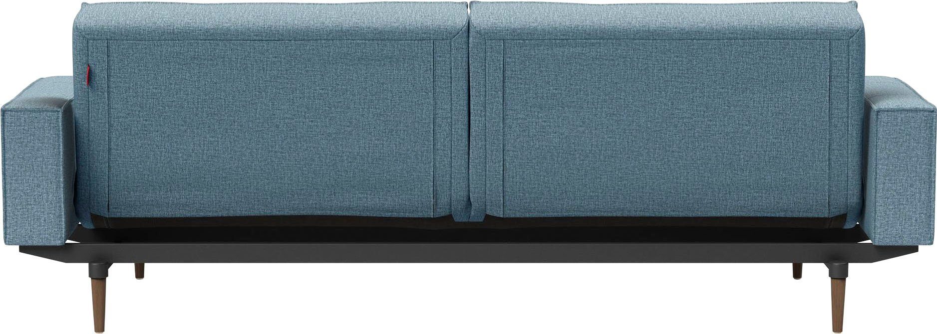 Armlehne in Styletto Beinen, Design dunklen mit Splitback, Sofa LIVING und INNOVATION ™ skandinavischen