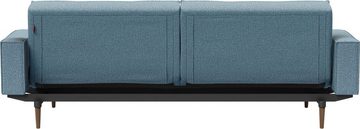 INNOVATION LIVING ™ Sofa Splitback, mit Armlehne und dunklen Styletto Beinen, in skandinavischen Design