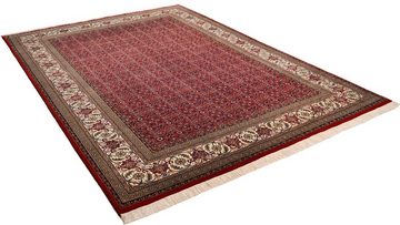 Orientteppich Sirsa Seta Bidjar, THEKO, rechteckig, Höhe: 12 mm, handgeknüpft, Material: 80%Wolle, 20% Seide, mit Fransen