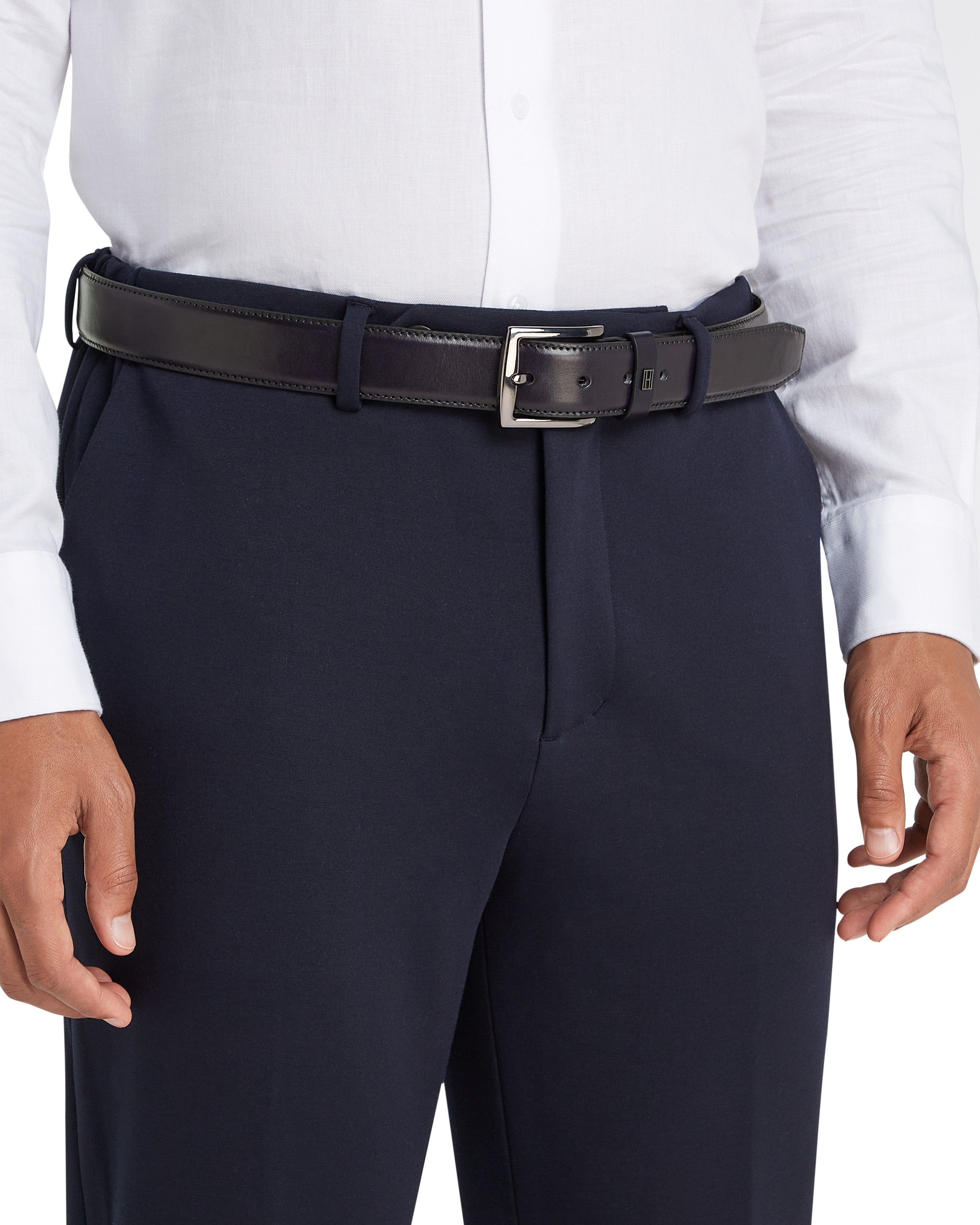 Tommy Hilfiger Ledergürtel DENTON ELEVATED 3.5 Größenverstellbar günstig online kaufen