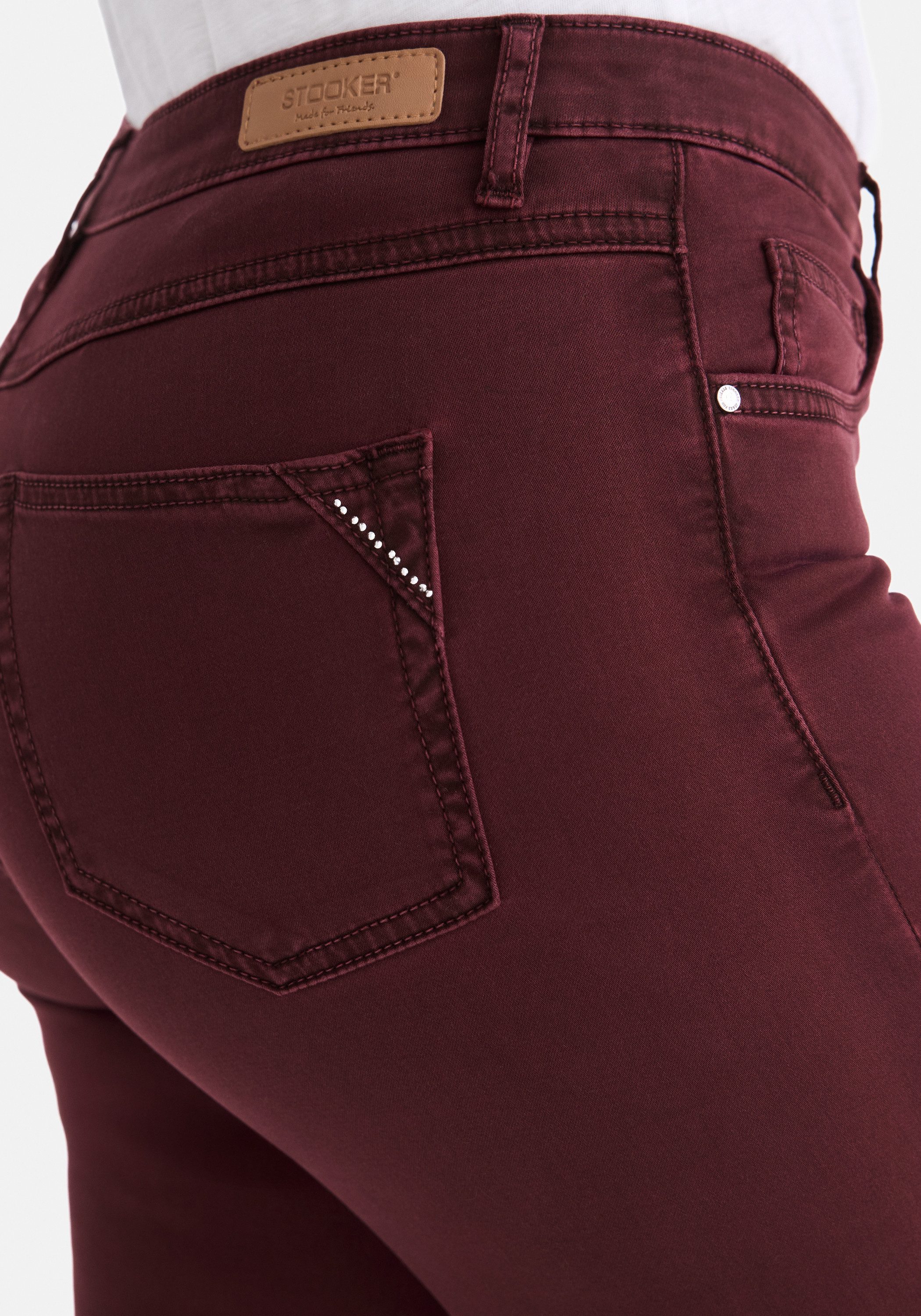 STOOKER WOMEN 5-Pocket-Jeans Nizza Denim Basic Tapered Fit Jeans Tapered Fit Casual Clean Wash Denim Jeans für Damen