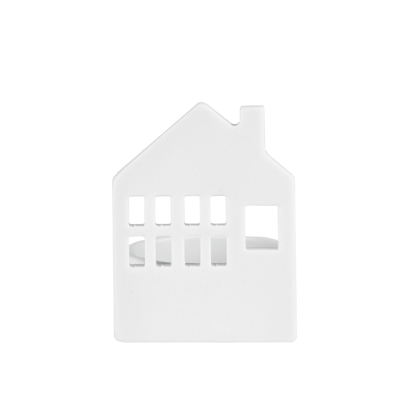 Räder Design Teelichthalter Lichthäuschen Wohnhaus, 6,5 x 6 x 9,5 cm