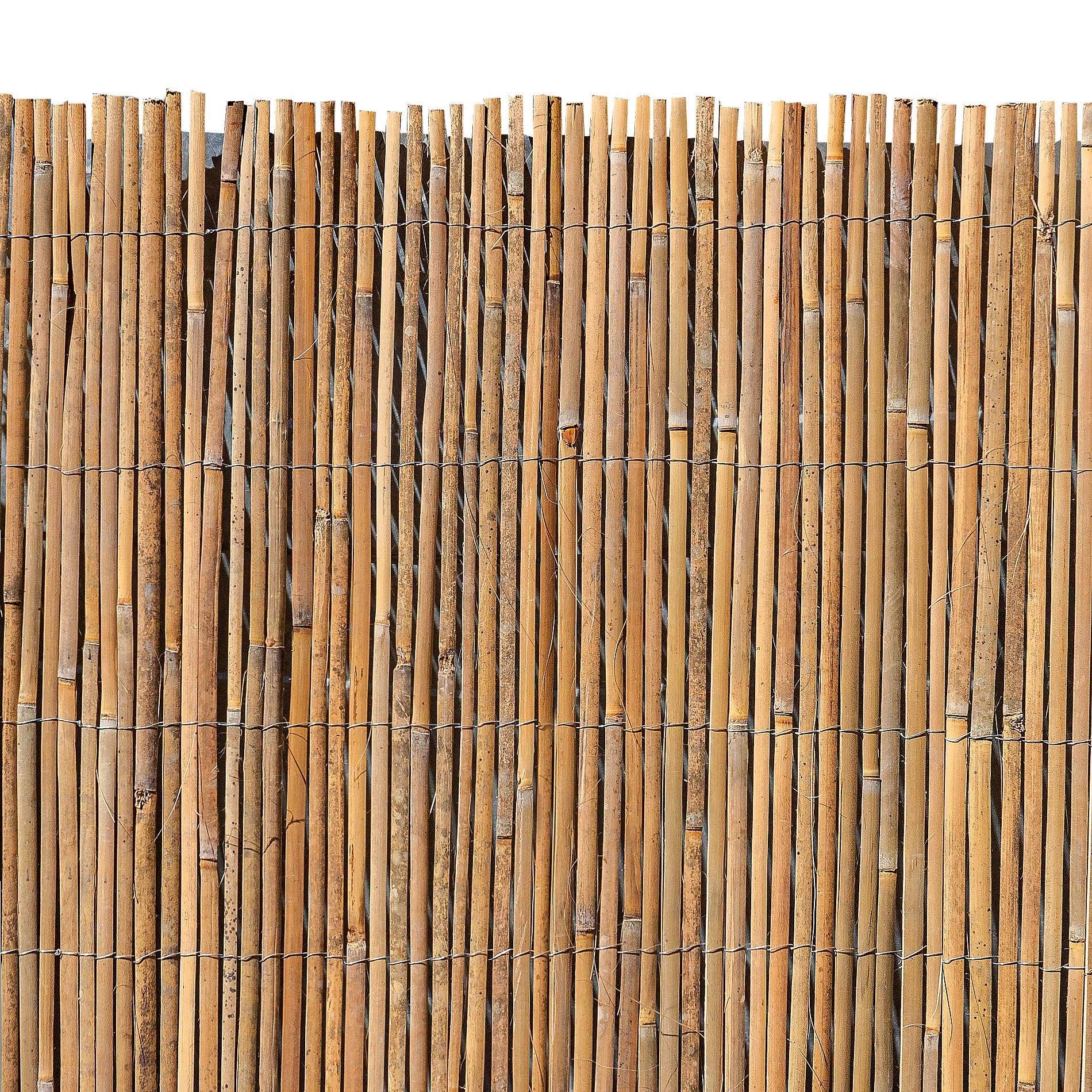 ESTEXO Sichtschutzzaunmatten Bambusmatte Sichtschutzzaun Balkon Sichtschutz 100 cm x 5 m Bambus W – Bild 5 von 5