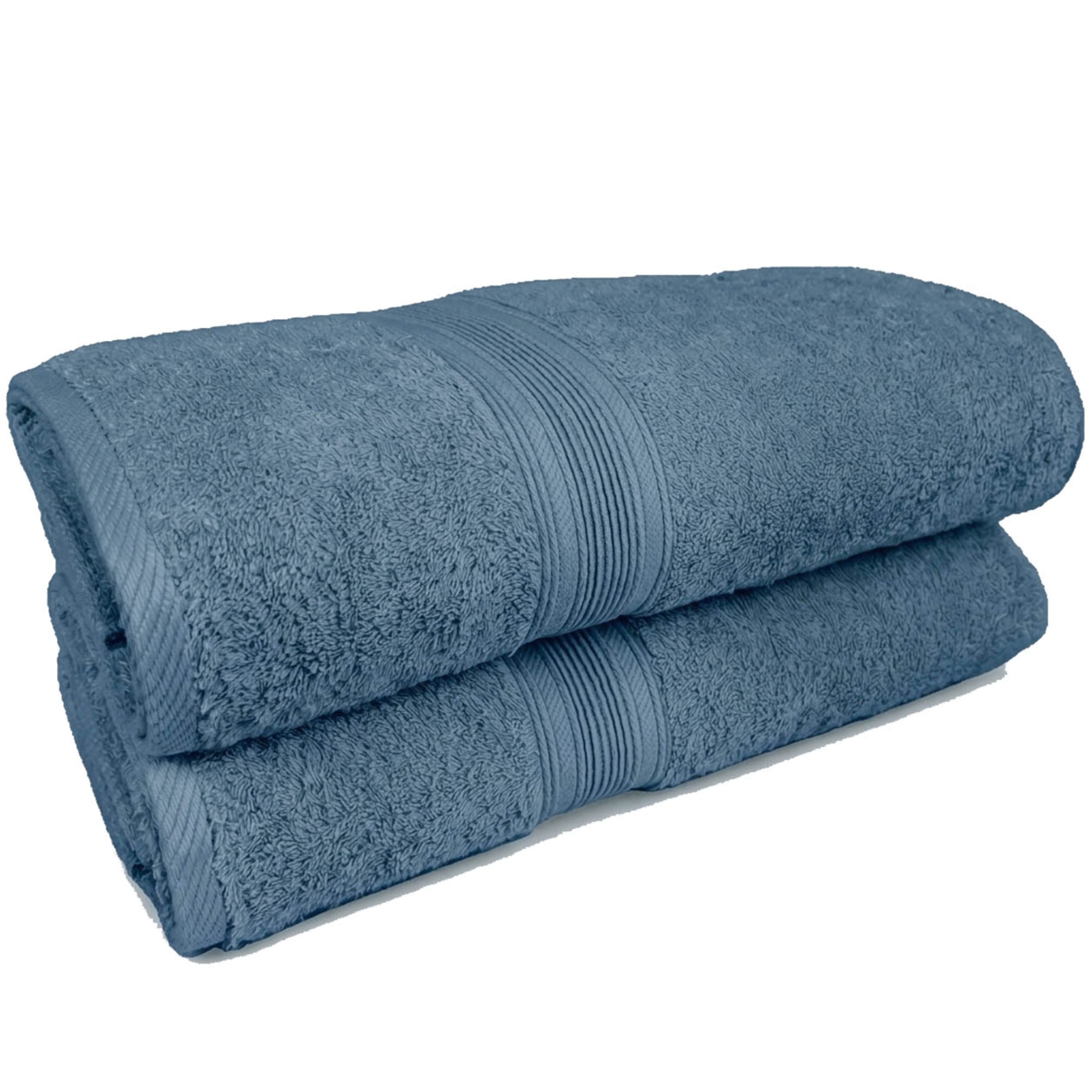 OTTO home Badetücher Finnja, 2 Premium Duschtücher, 550 gr/m², 70x140cm, Frottier (2-St), 100% Baumwolle, unifarben, weich & flauschig, 5 Jahre Garantie
