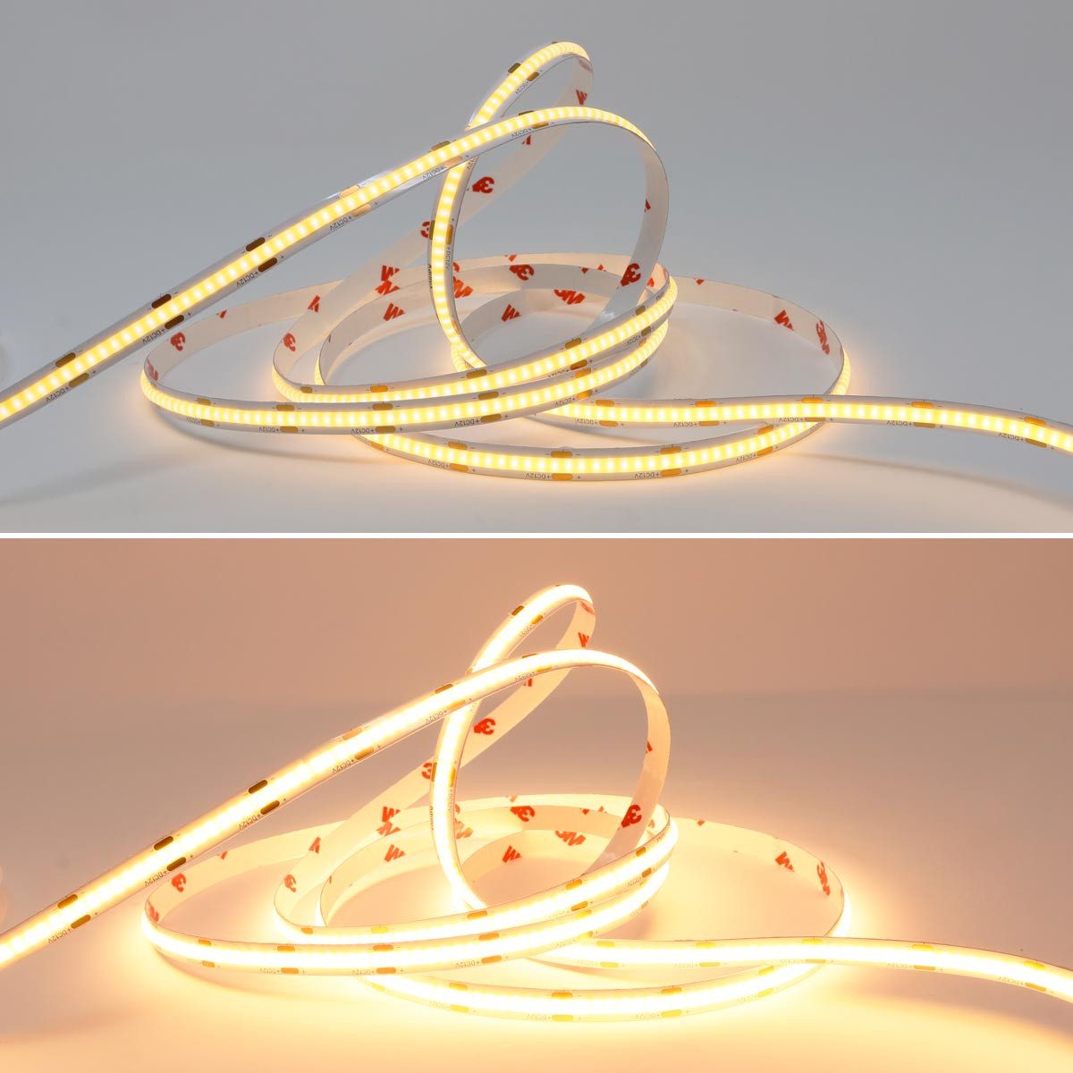 Kanlux LED-Leuchtmittel 3m COB LED Stripe Set mit Dimmer & Netzteil, warmw, warmweiß