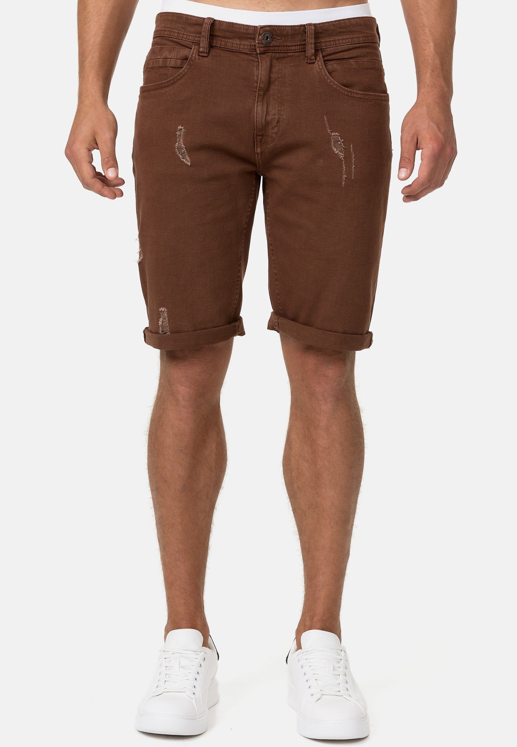 Indicode Jeansshorts Page 5-Pocket-Shorts aus Stretch günstig online kaufen