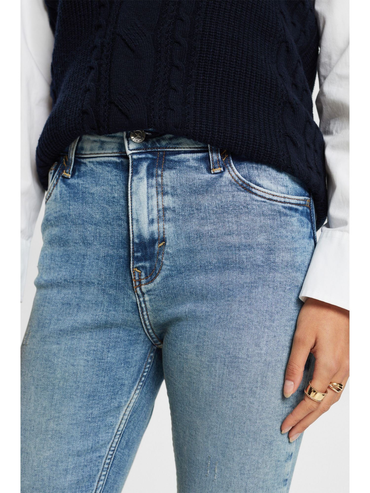 mittelhohem Bund Esprit Slim-fit-Jeans mit Stretch-Jeans Schmale